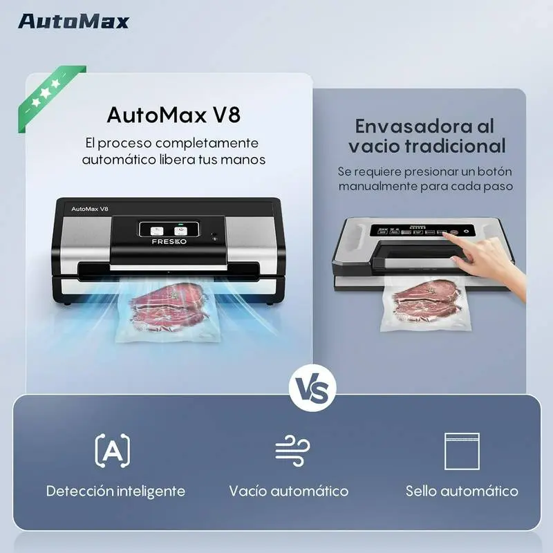 Fresko v8 Automat es superior a otras envasadoras convencionales