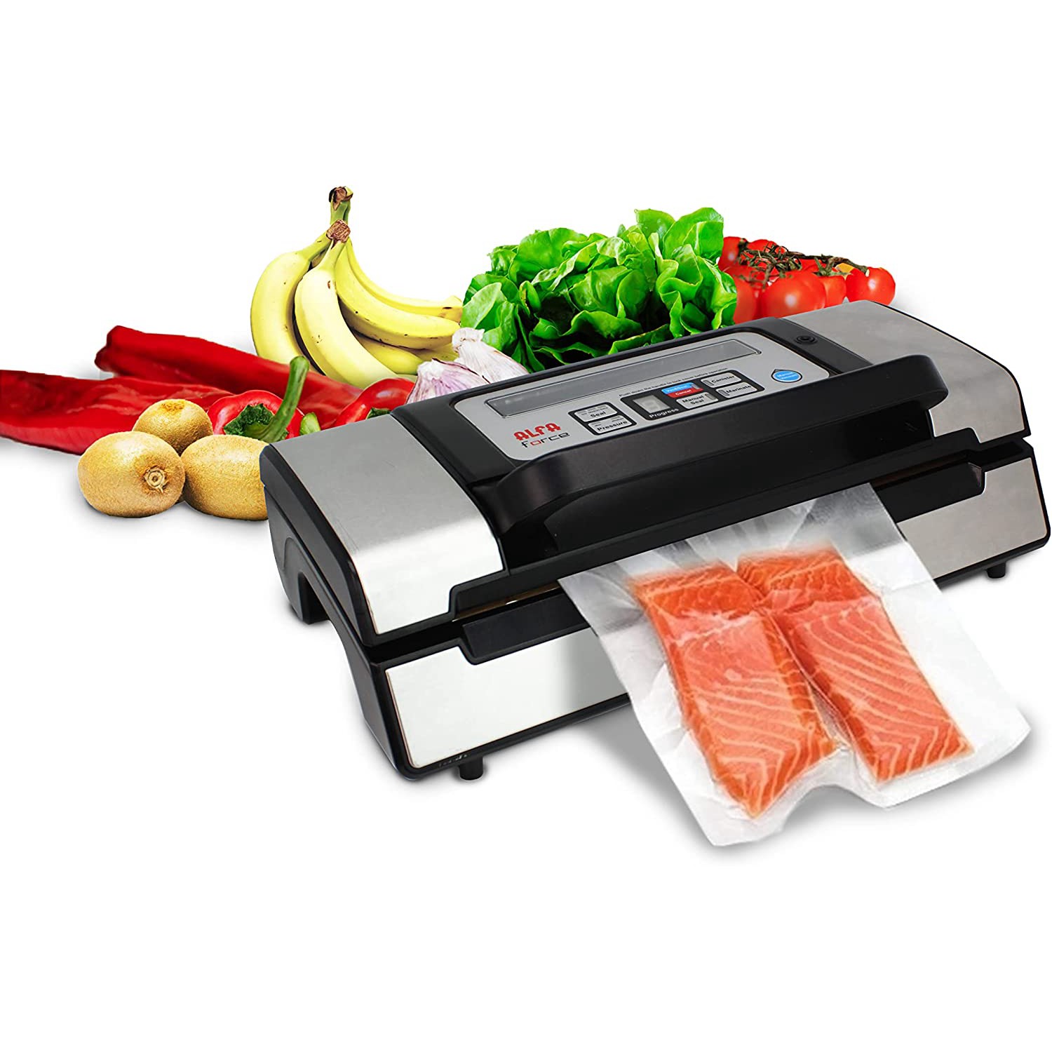 Salmón envasado al vacío para receta con técnica Sous Vide